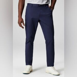 Fabletics The High Side Chino (Classic Fit) Deep Navy Blue 34 x 30